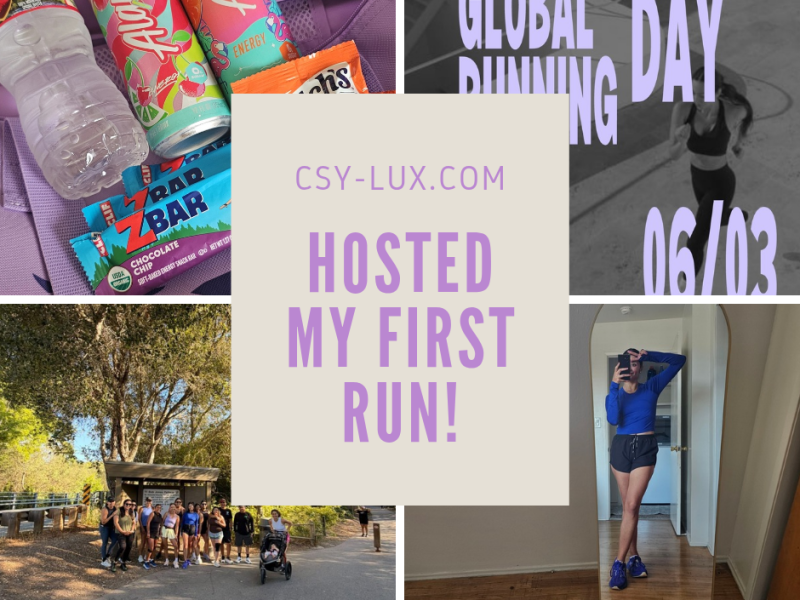 I hosted my first run&nbsp;event!