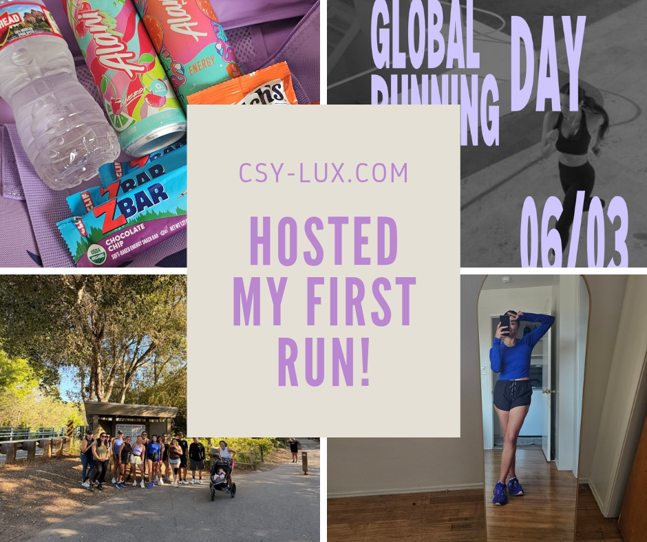I hosted my first run&nbsp;event!